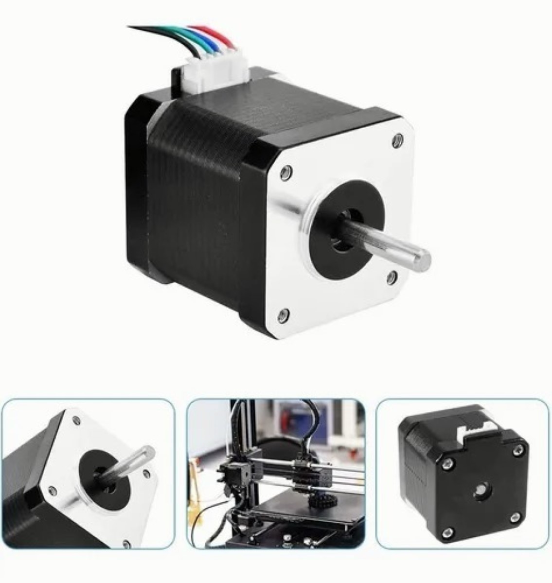 Motor A Pasos Fuente 12v Nema 17 Para Impresora 3d Y Cnc 