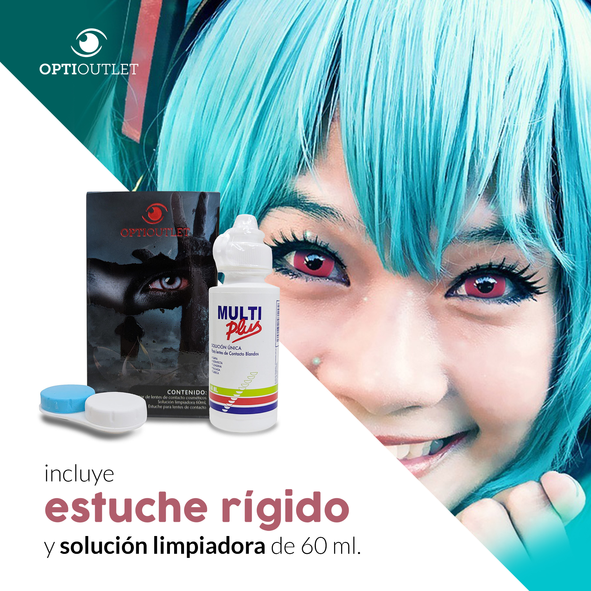 Pupilentes - Lentes de Contacto de Color Fantasía para Maquillaje y Disfraces de Halloween | Disfraz Halloween - Rosa UV