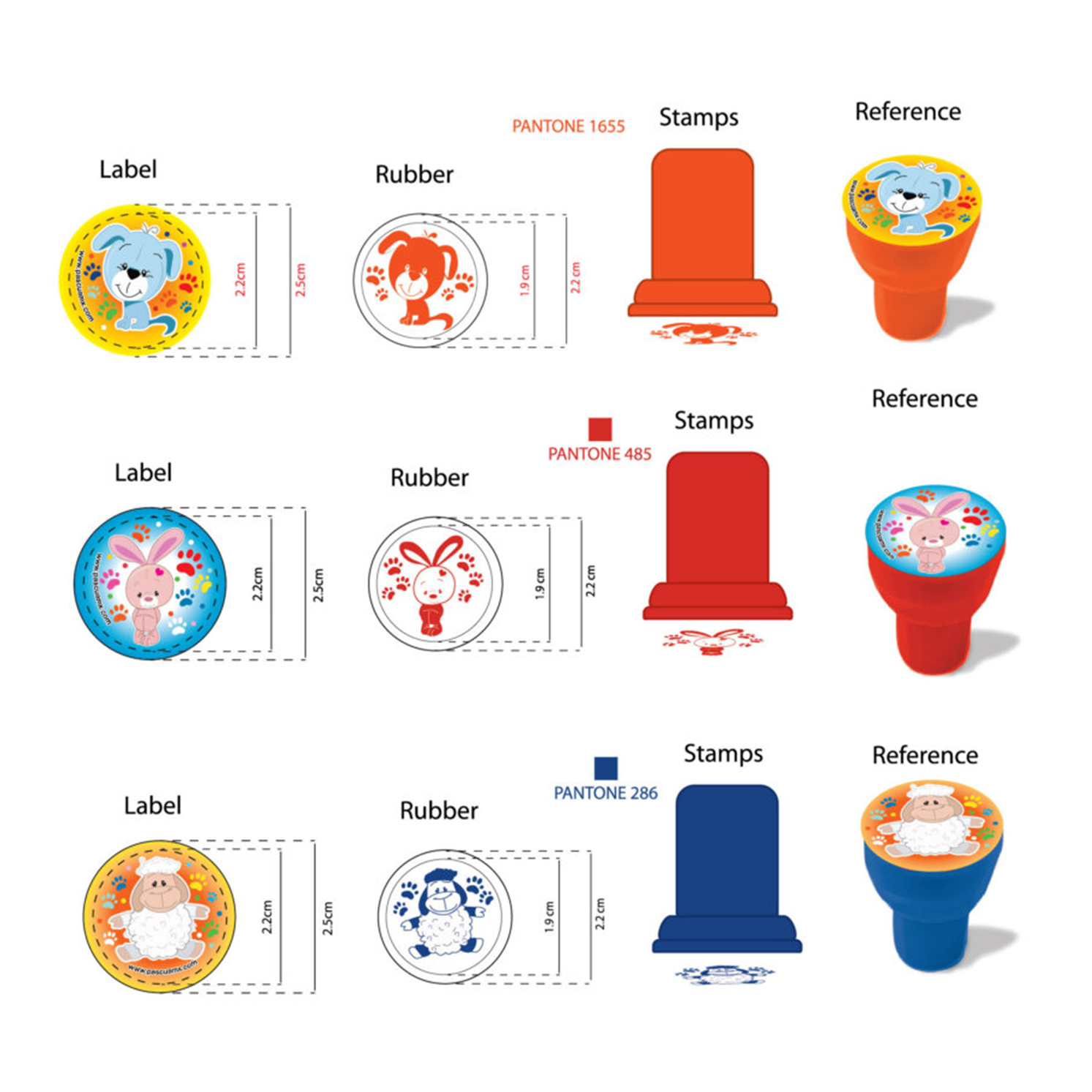 Sellos para Niños Estampillas de Dibujos Animados Surtidos, 6 Sellos de Tinta figura animales para regalos de fiestas infantiles, premios escolares