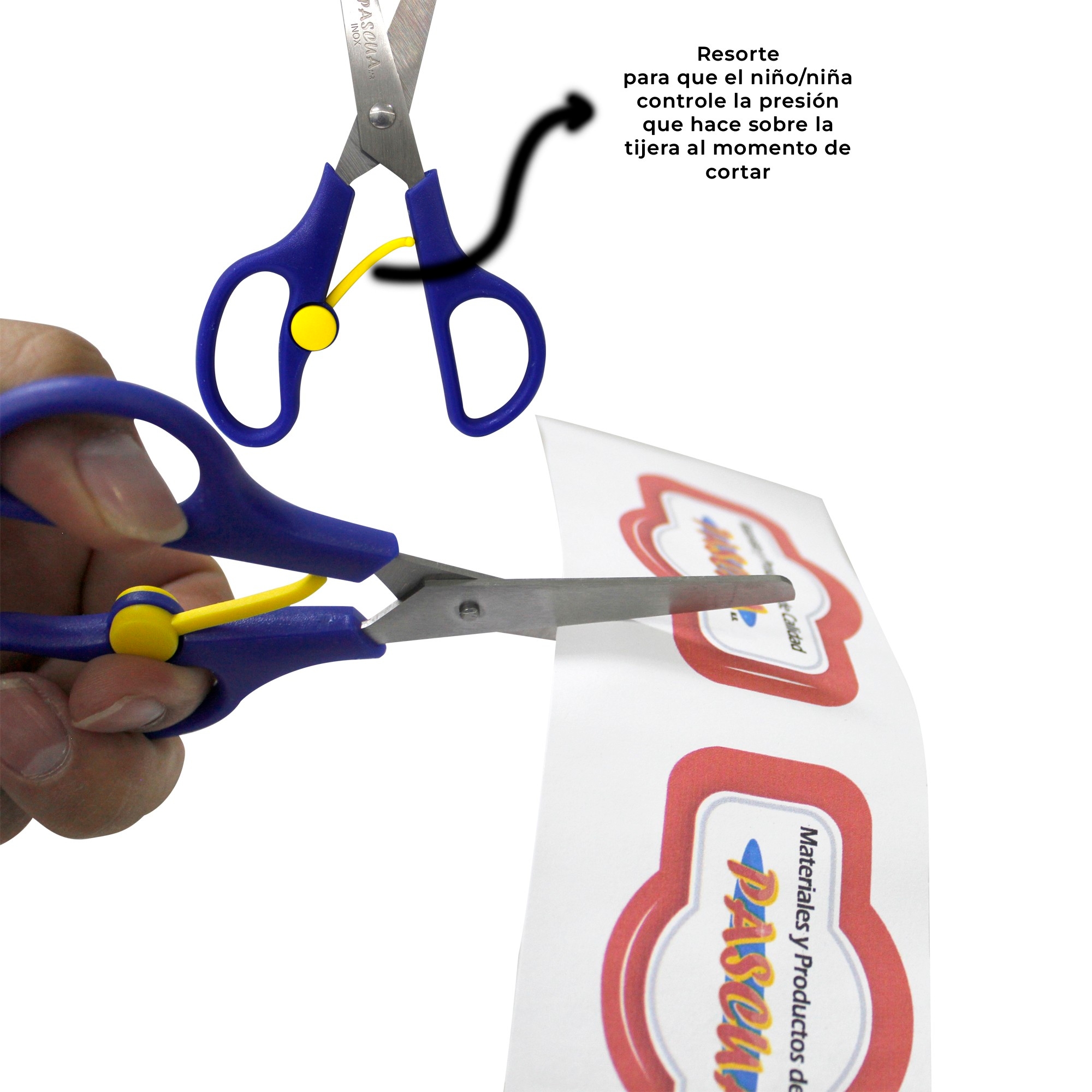 Tijera Escolar Punta Roma Color Surtido Seguridad Tij-es003r