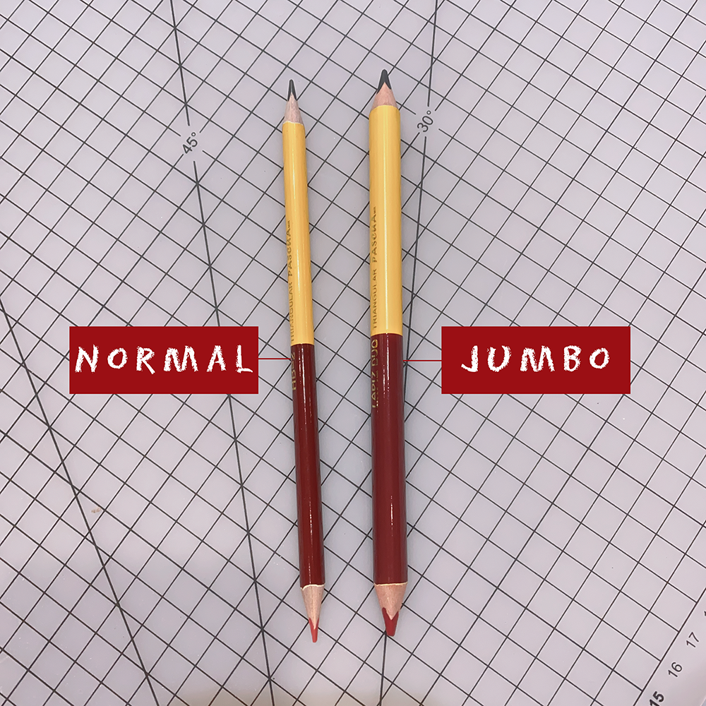 Lapiz Duo De Grafito Y Color Rojo 10pz/set Tamaño Normal para oficina, trabajo, proyectao, manualidad y DIY