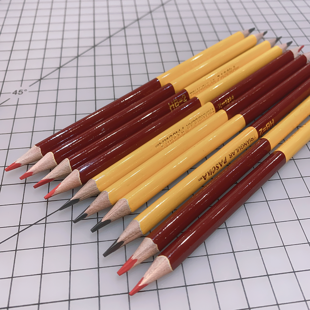 Lapiz Duo De Grafito Y Color Rojo 10pz/set Tamaño Normal para oficina, trabajo, proyectao, manualidad y DIY