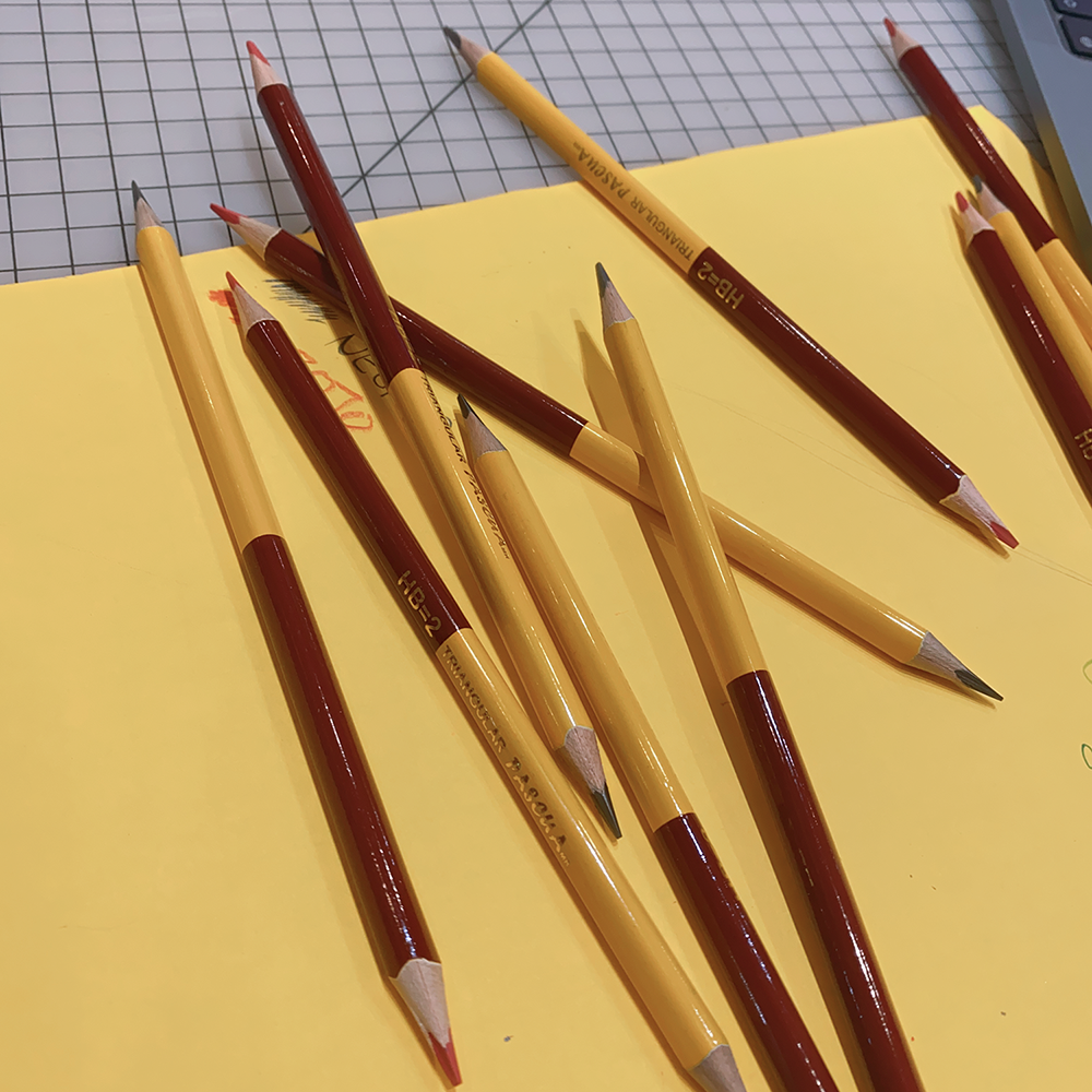 Lapiz Duo De Grafito Y Color Rojo 10pz/set Tamaño Normal para oficina, trabajo, proyectao, manualidad y DIY