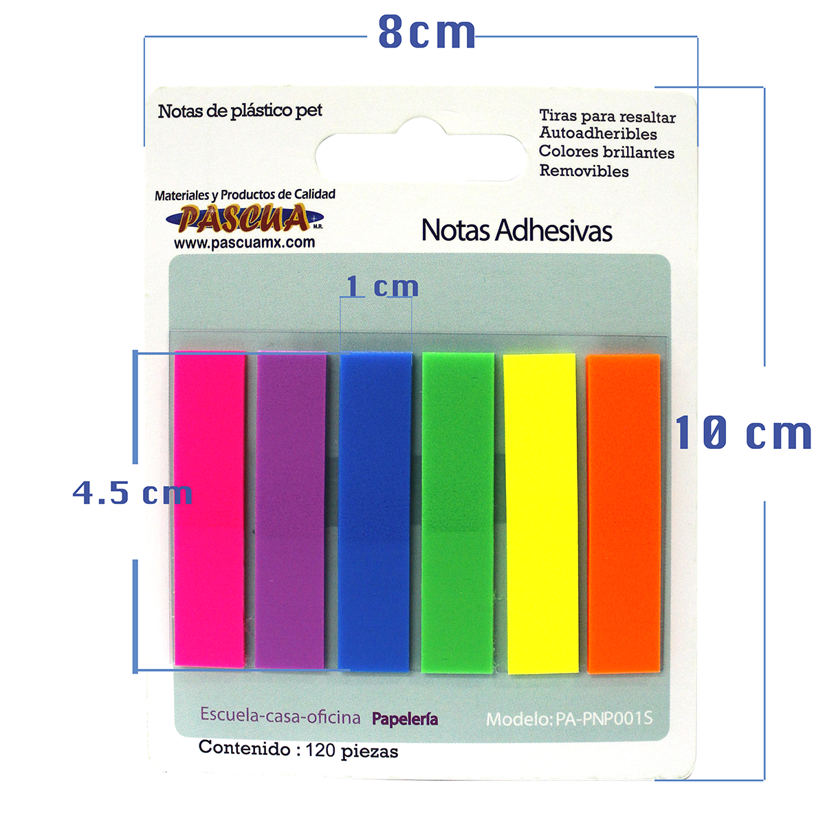 120 Notas Adhesivas Índices Adhesivos Post-it Sticky Notes Marcadores Adhesivos Pestañas Adhesivas de Colores para Marcar Hojas Informes Libros Páginas Carpetas