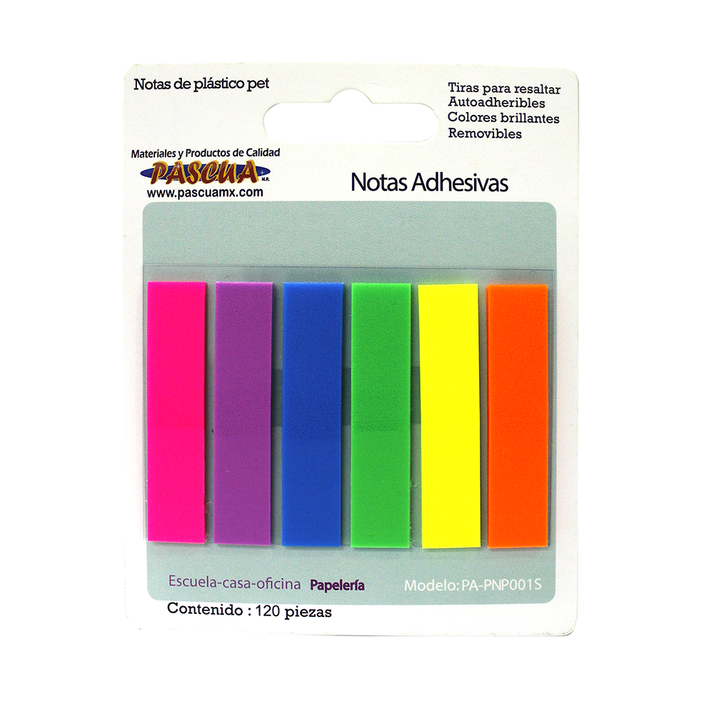  Marcadores de página adhesivos, pestañas de índice de colores,  notas adhesivas fluorescentes para marcadores de página, 200 unidades :  Productos de Oficina