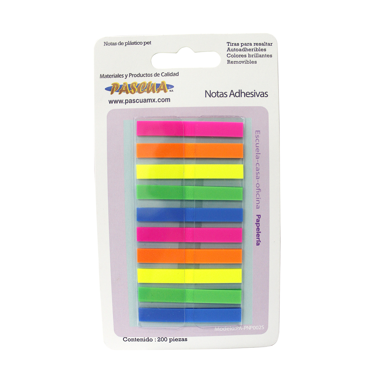 200 pzas Notas Adhesivas Índices Adhesivos Post-it Sticky Notes Marcadores Adhesivos Pestañas Adhesivas de Colores para Marcar Hojas Informes Libros Páginas Carpetas