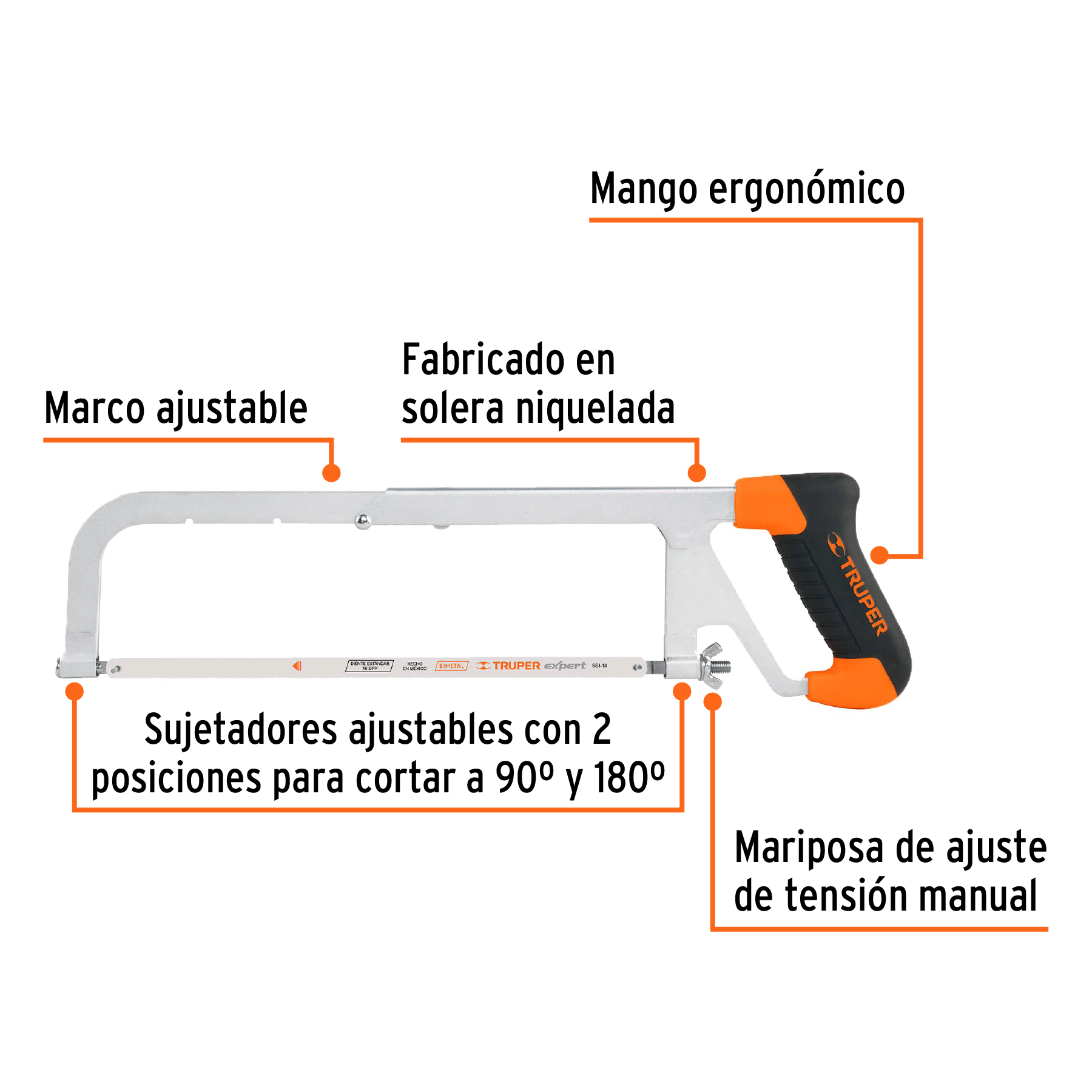 ARCO 12" PROFESIONAL AJUSTABLE DE SOLERA PARA SEGUETA TRUPER 10230