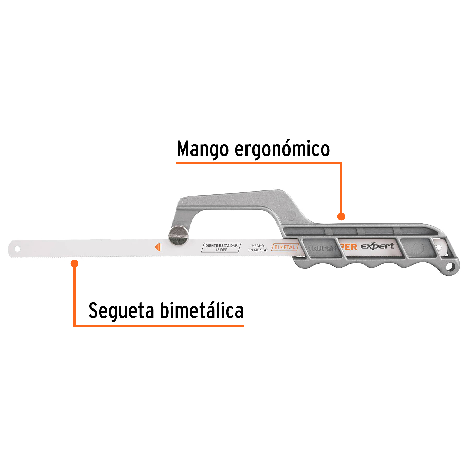 MINI ARCO 12" DE ALUMINIO PARA SEGUETA, TRUPER 10236