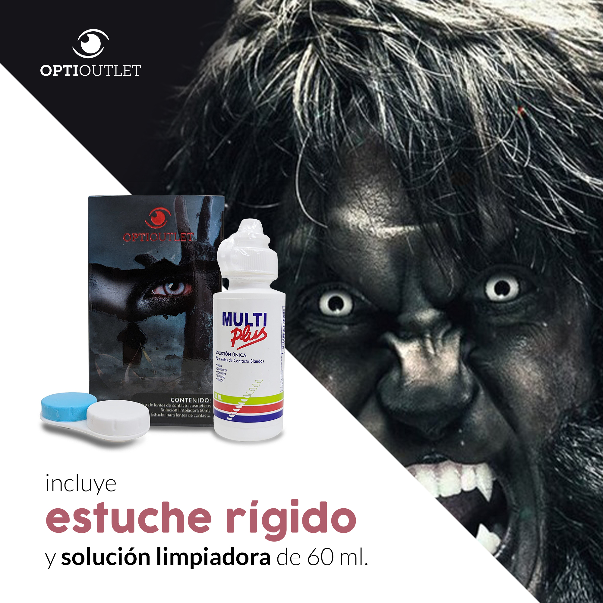 Pupilentes - Lentes de Contacto de Color Fantasía para Maquillaje y Disfraces de Halloween | Disfraz Halloween - Eclipse