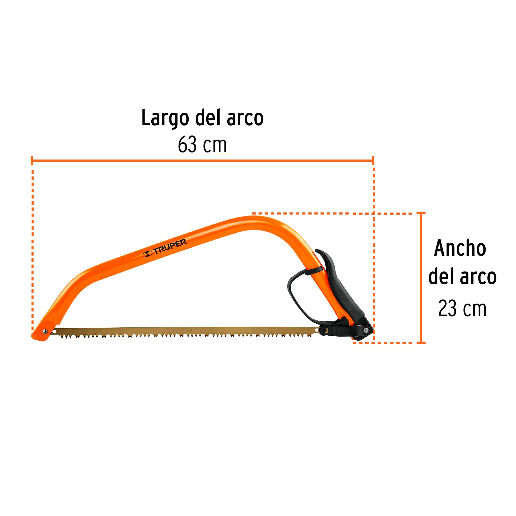 ARCO JARDINERO TUBULAR DE 21", TRUPER 10254