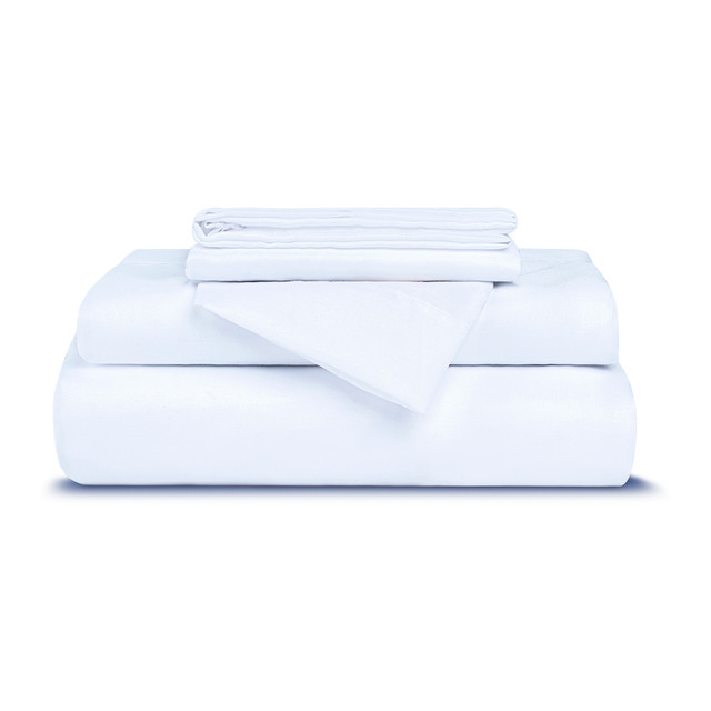 Colchón En Caja Matrimonial Cora De Memory Foam Más Blancos Y Edredón Khaki