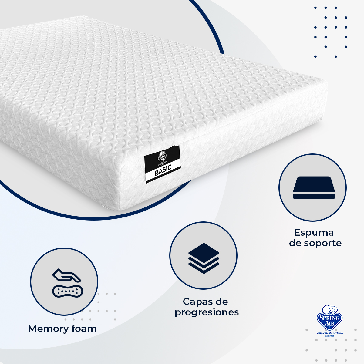 Colchón Individual Spring Air Dreams in a Box Basic