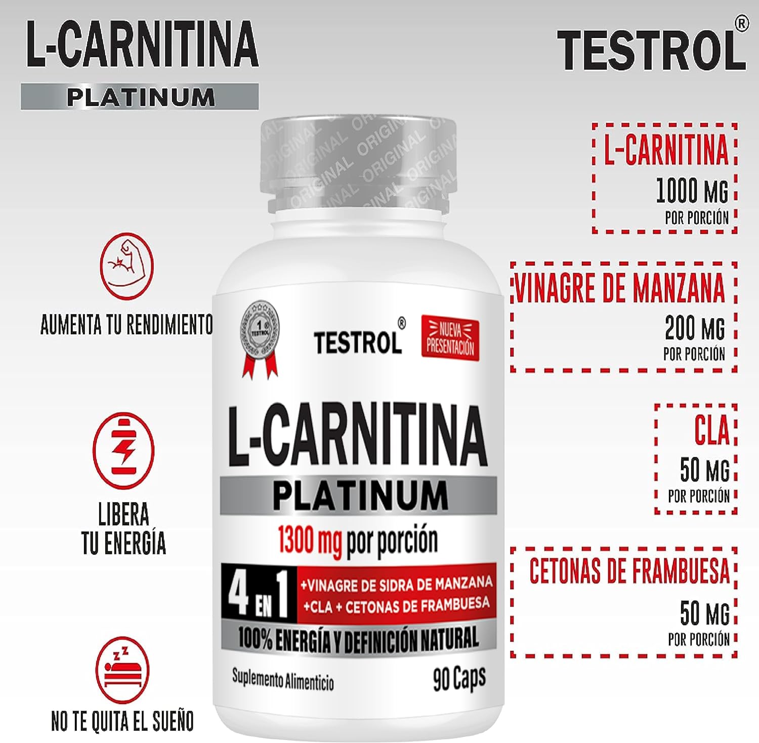 L Carnitina Platinum 90 cápsulas