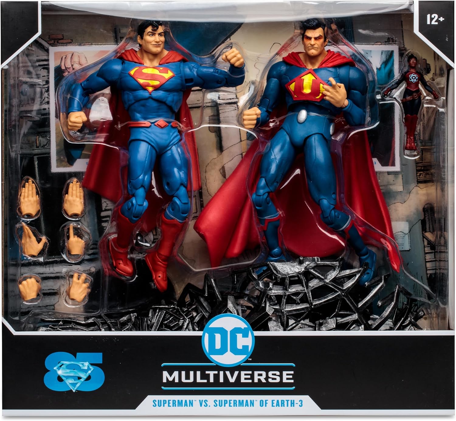Dc Multiverse Superman Vs. Superman Of Earth-3 With Atomica