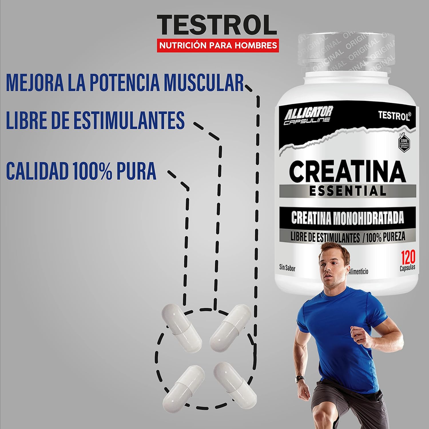 Creatina Essential 120 cápsulas