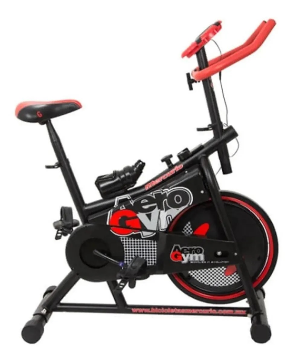 Bicicleta Ejercicio Fija Mercurio Aerogym Rojo