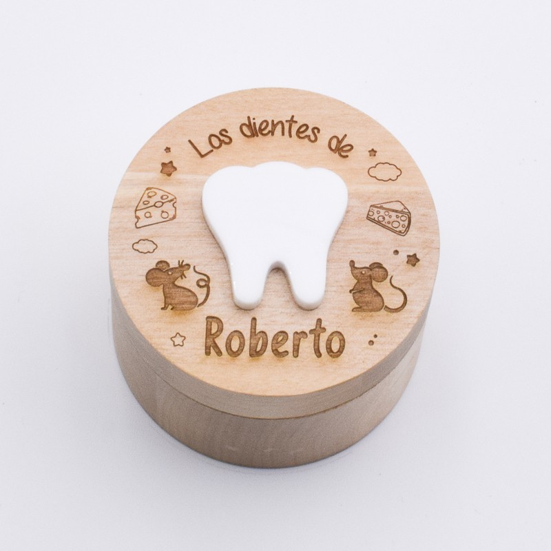 Caja De Madera Redonda Para Regalo, Parejas,cumpleaños Spth