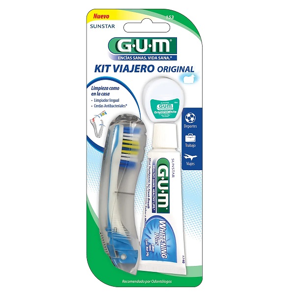 Set De Viaje Original Gum Cepillo, Pasta, Hilo Dental Travel