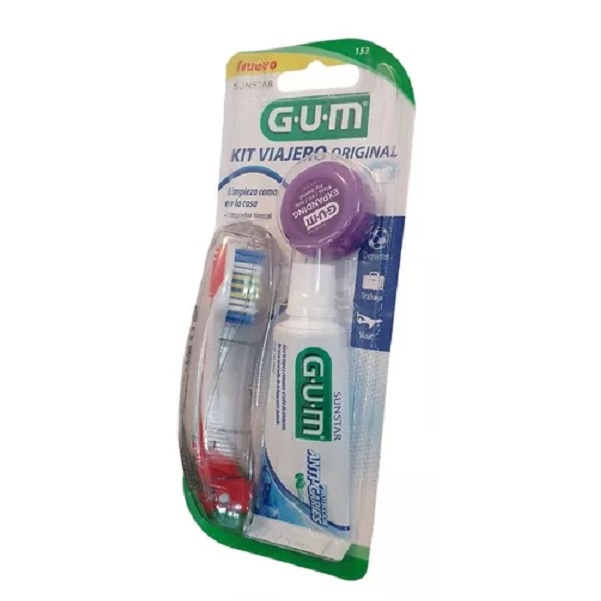 Set De Viaje Original Gum Cepillo, Pasta, Hilo Dental Travel
