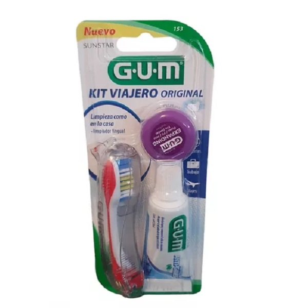 Set De Viaje Original Gum Cepillo, Pasta, Hilo Dental Travel