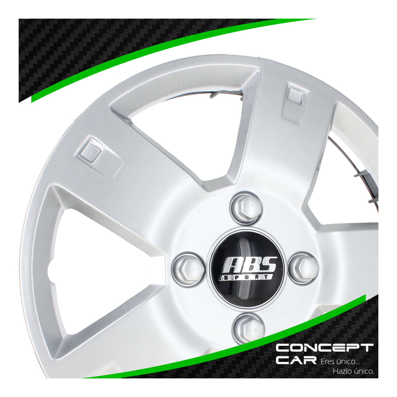Juego 4 Tapones De Rin 14 Pulgadas Abs Tipo Aveo 5 Brazos