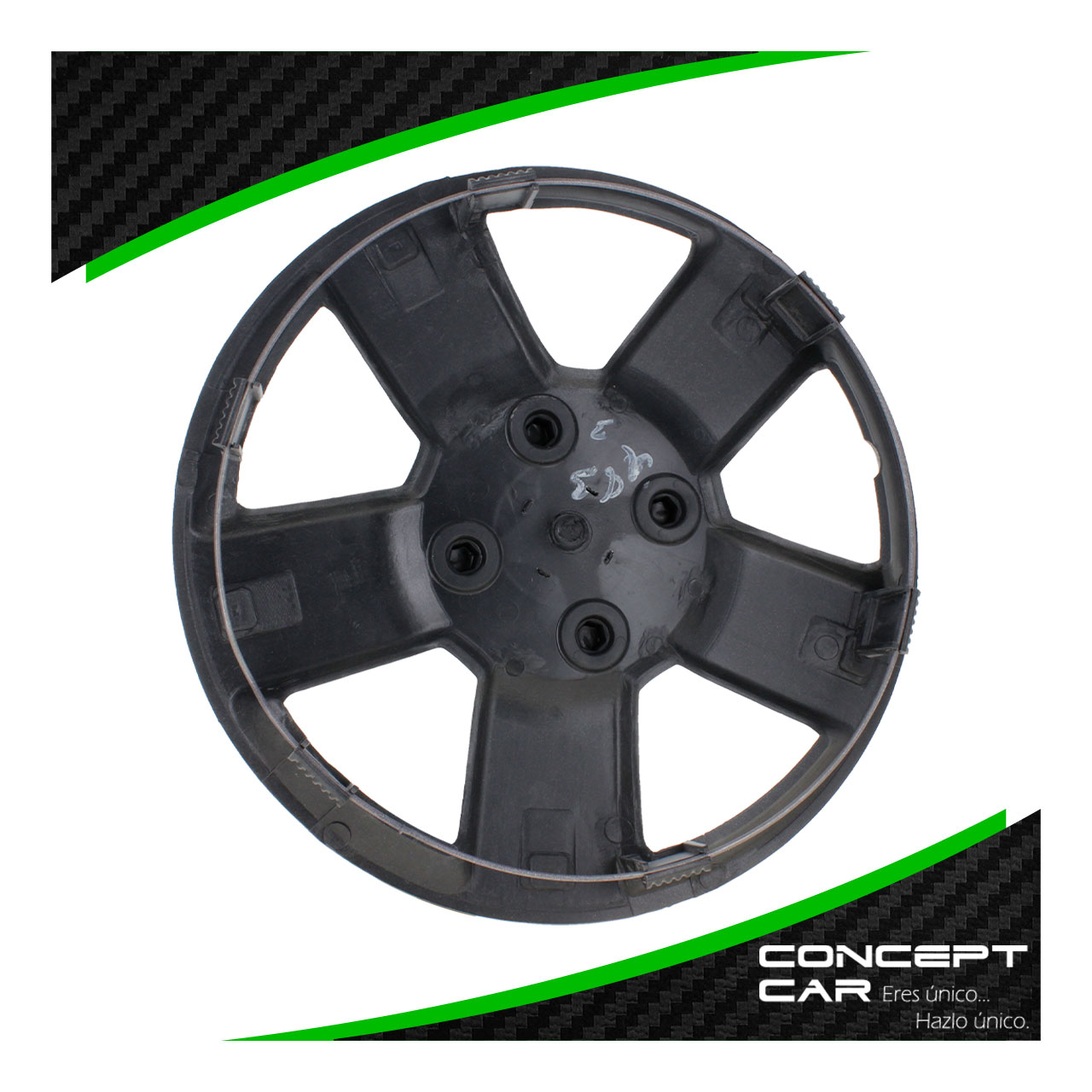Juego 4 Tapones De Rin 14 Pulgadas Abs Tipo Aveo 5 Brazos