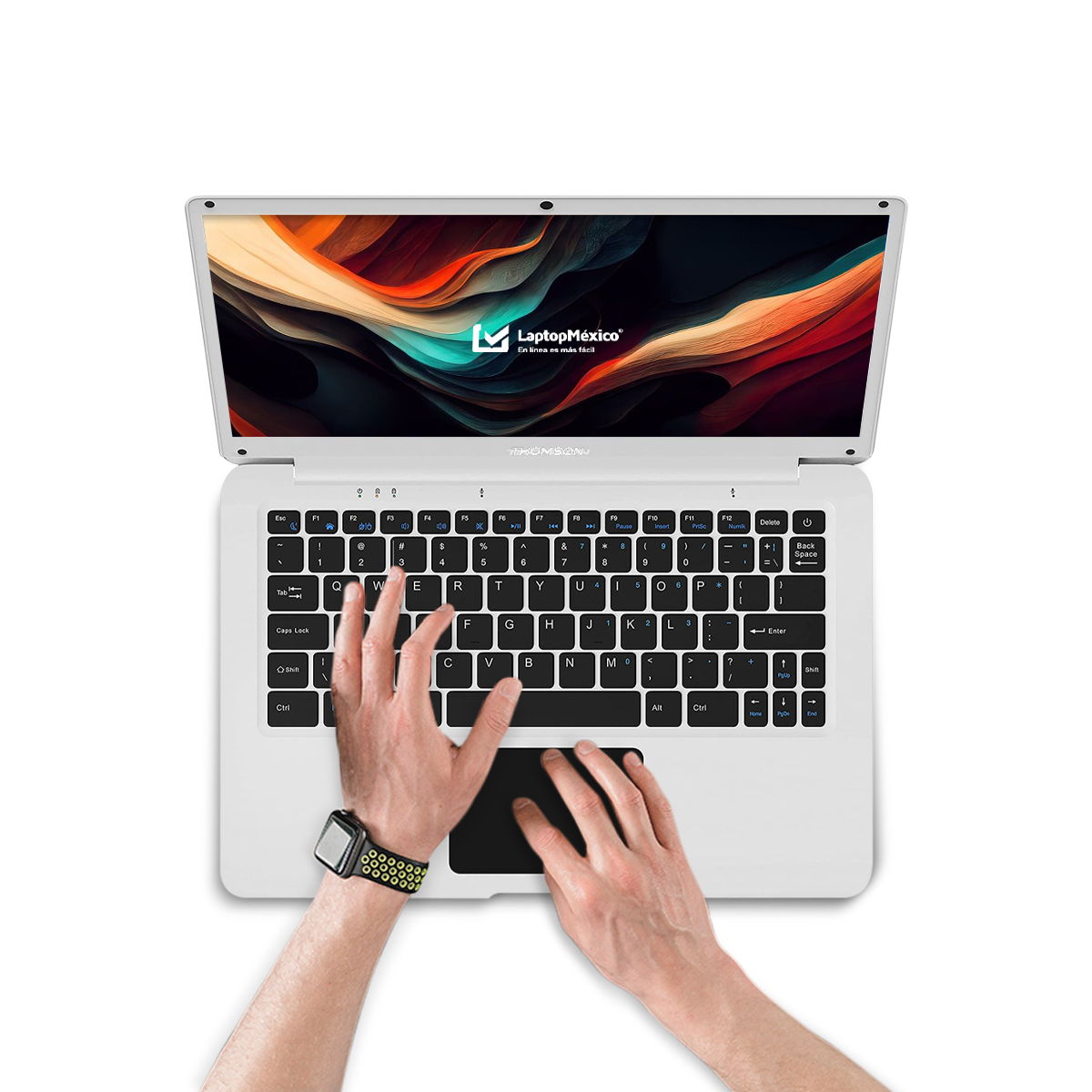 Combo Laptop Thomson Neo 14A Intel Atom-X5 4C 4GB 64GB emmc 14Pulg FHD W10H White wwneo + Audífonos