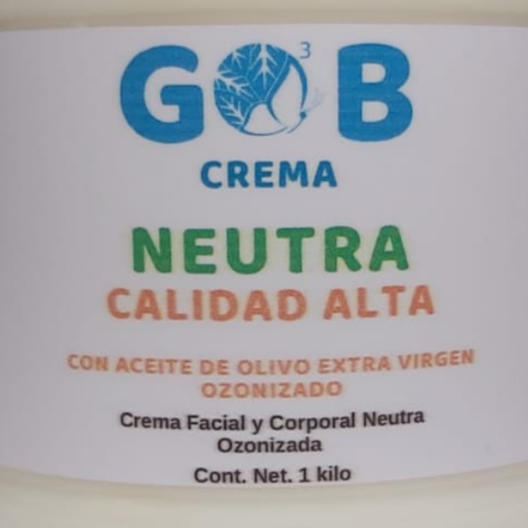 Crema Base Neutra Ozonizada Calidad Alta 1 Kilo