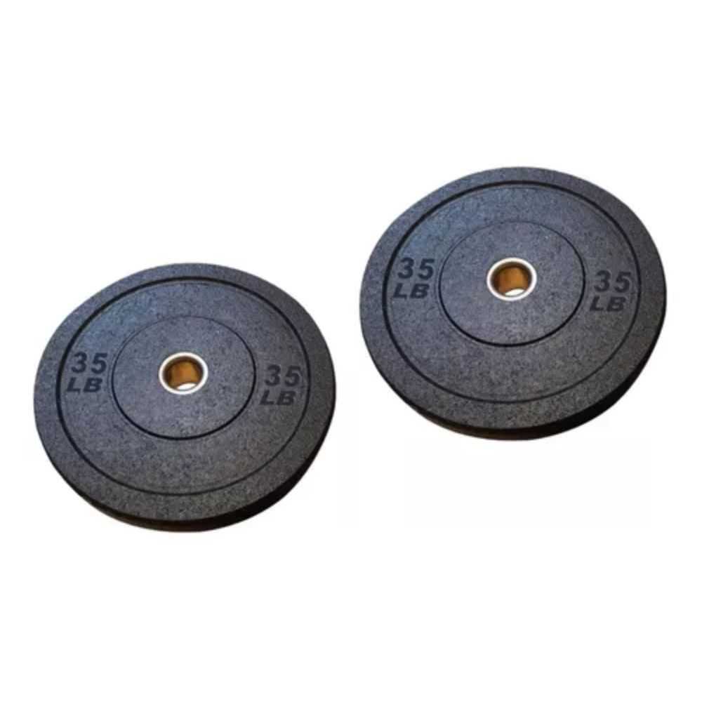Par De Discos Bumper Pesas Gym 35 LBS Uso Rudo  