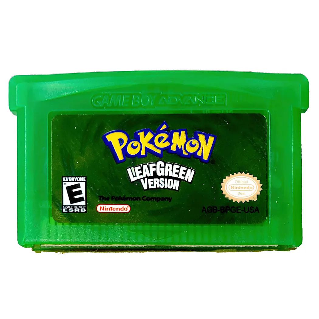 Pokémon Leaf Green Gba Juego Físico En Caja Con Protección