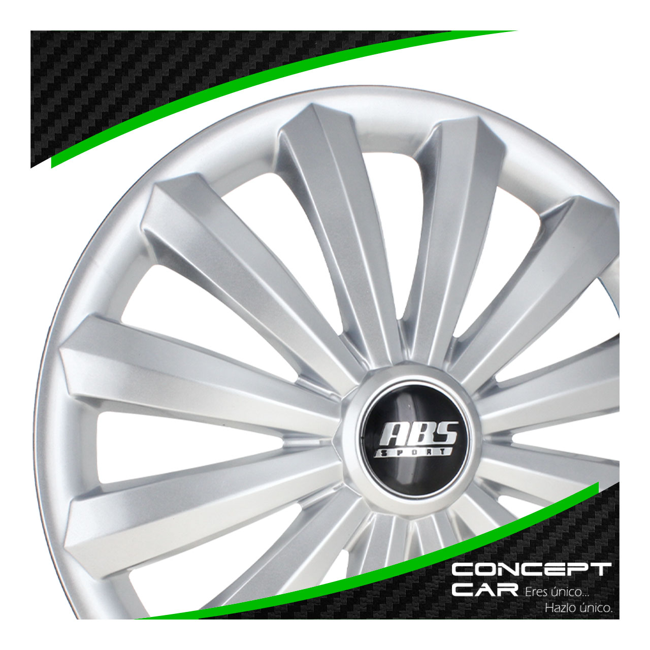  Juego 4 Tapones De Rin 16 Pulgadas Abs Universal 12 Brazos