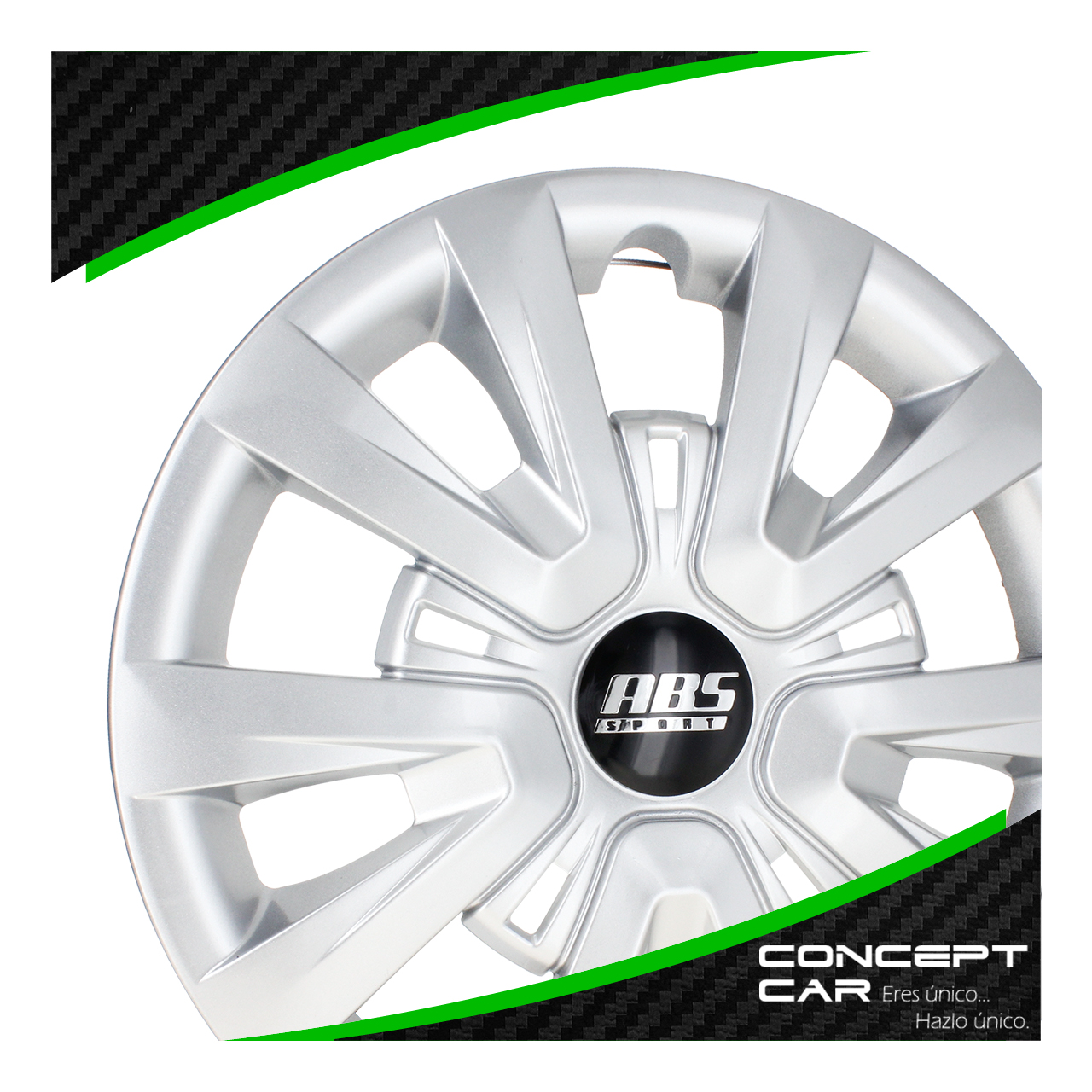 Juego 4 Tapones De Rin 14 Pulgadas Abs 5 Brazos Dobles Univ