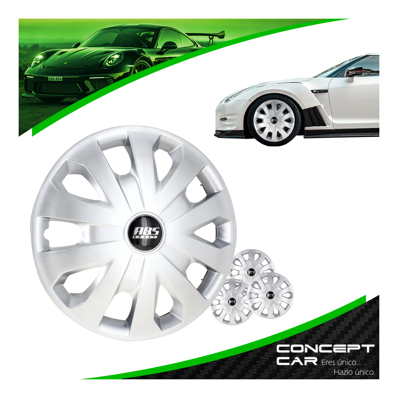 Juego 4 Tapones De Rin 15 Pulgadas Abs Tipo Nissan Versa