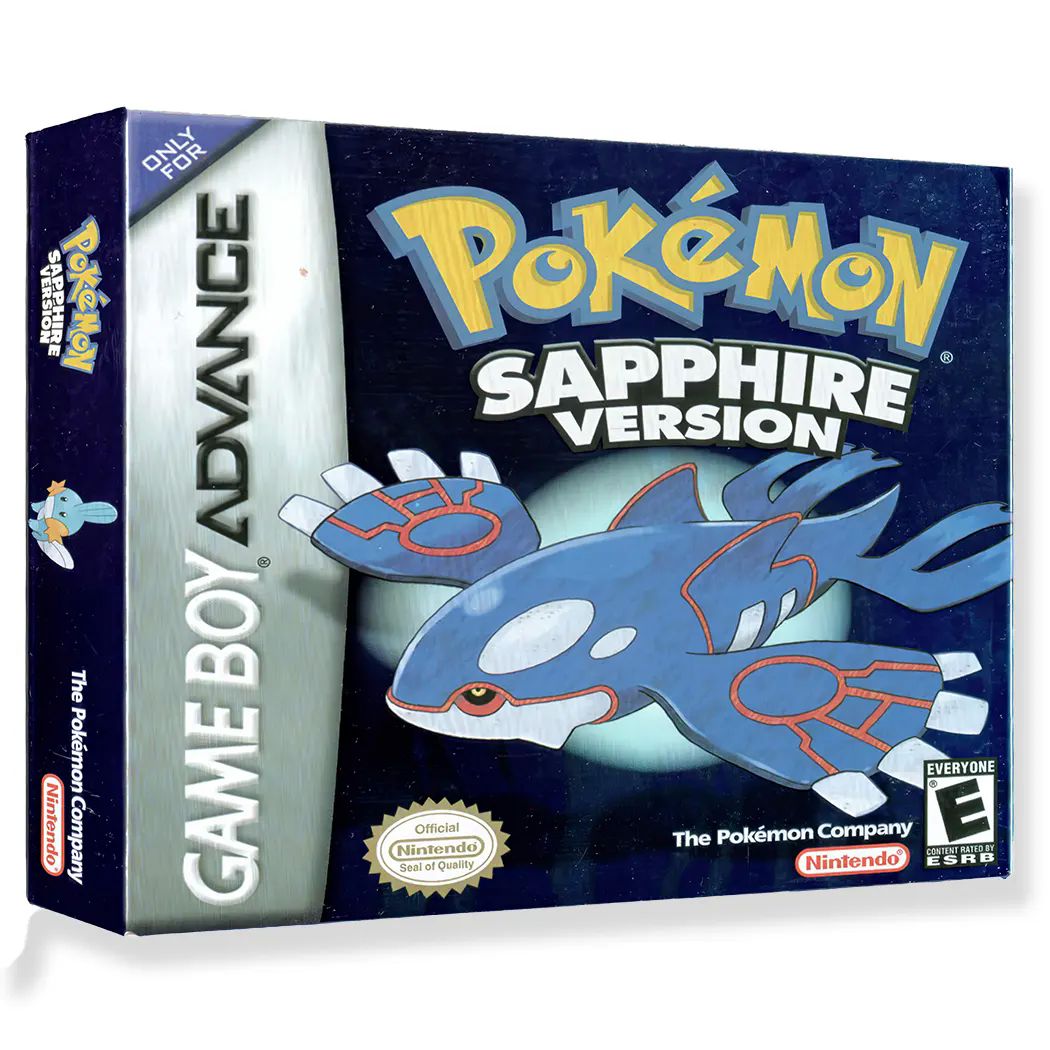 Pokémon Sapphire Gba Juego Físico En Caja Con Protección.