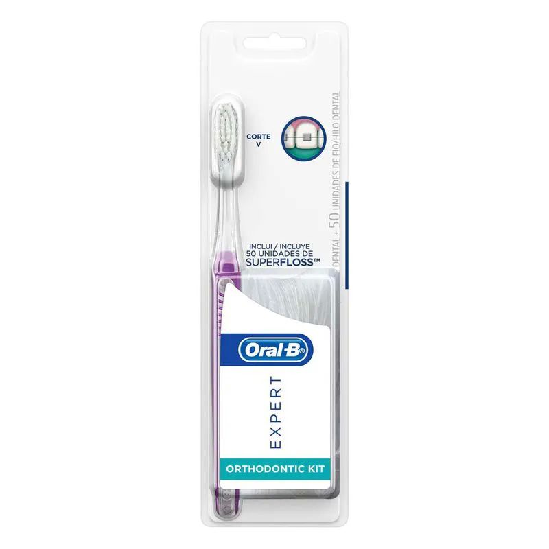 Kit Cepillo Dental Oral-b Expert Ortodoncia con Superfloss 