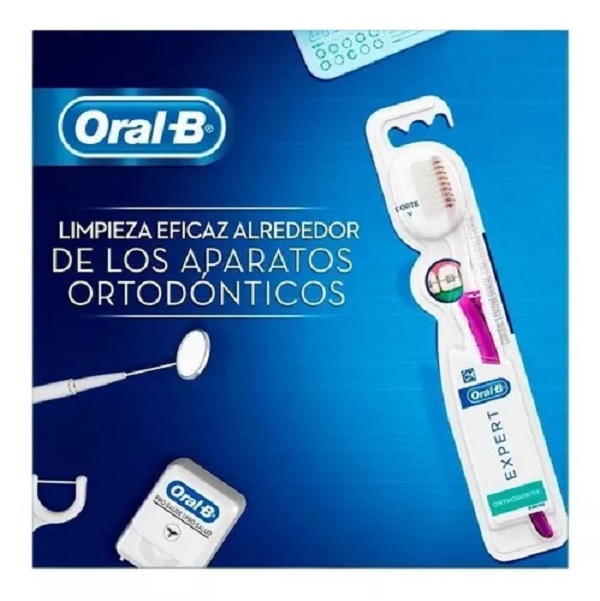 Kit Cepillo Dental Oral-b Expert Ortodoncia con Superfloss 