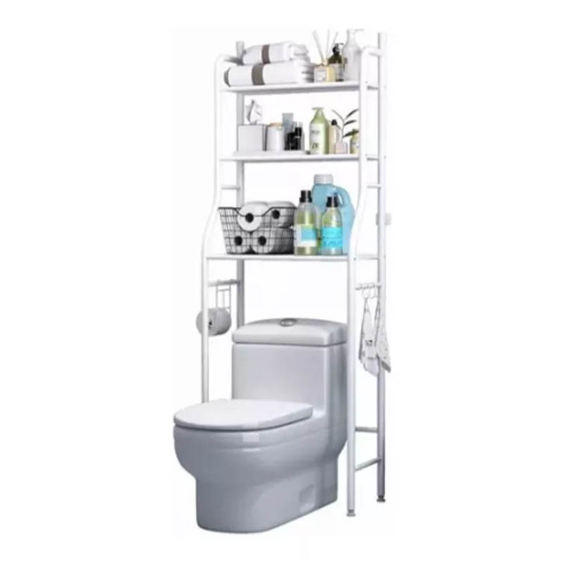 Organizador Mueble para Baño Estante para baño repisas 3 niveles Rack Wc Acero Inoxidable