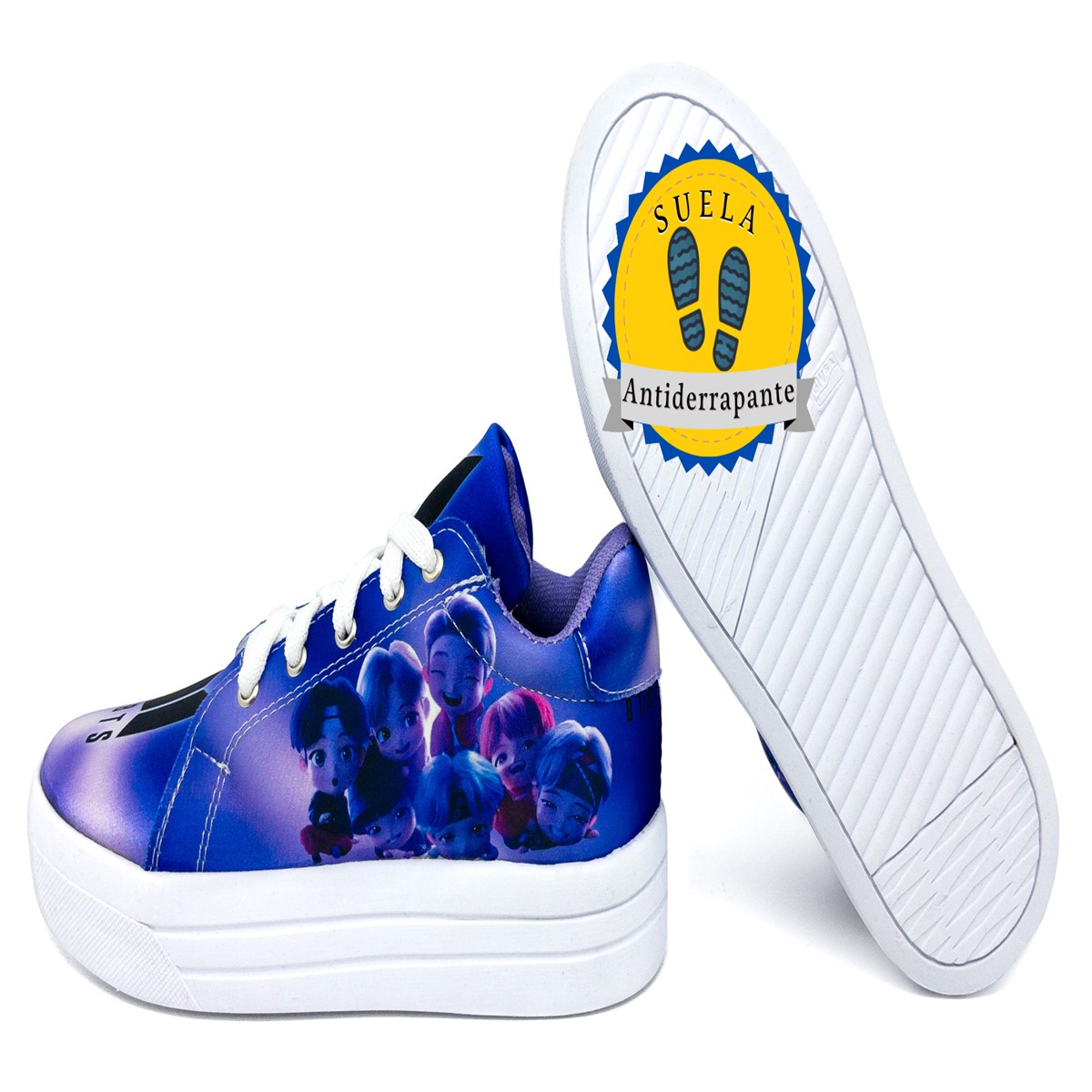 Tenis Bt21 Bts Army K-pop Agujetas Clasicos 422-2-mbts