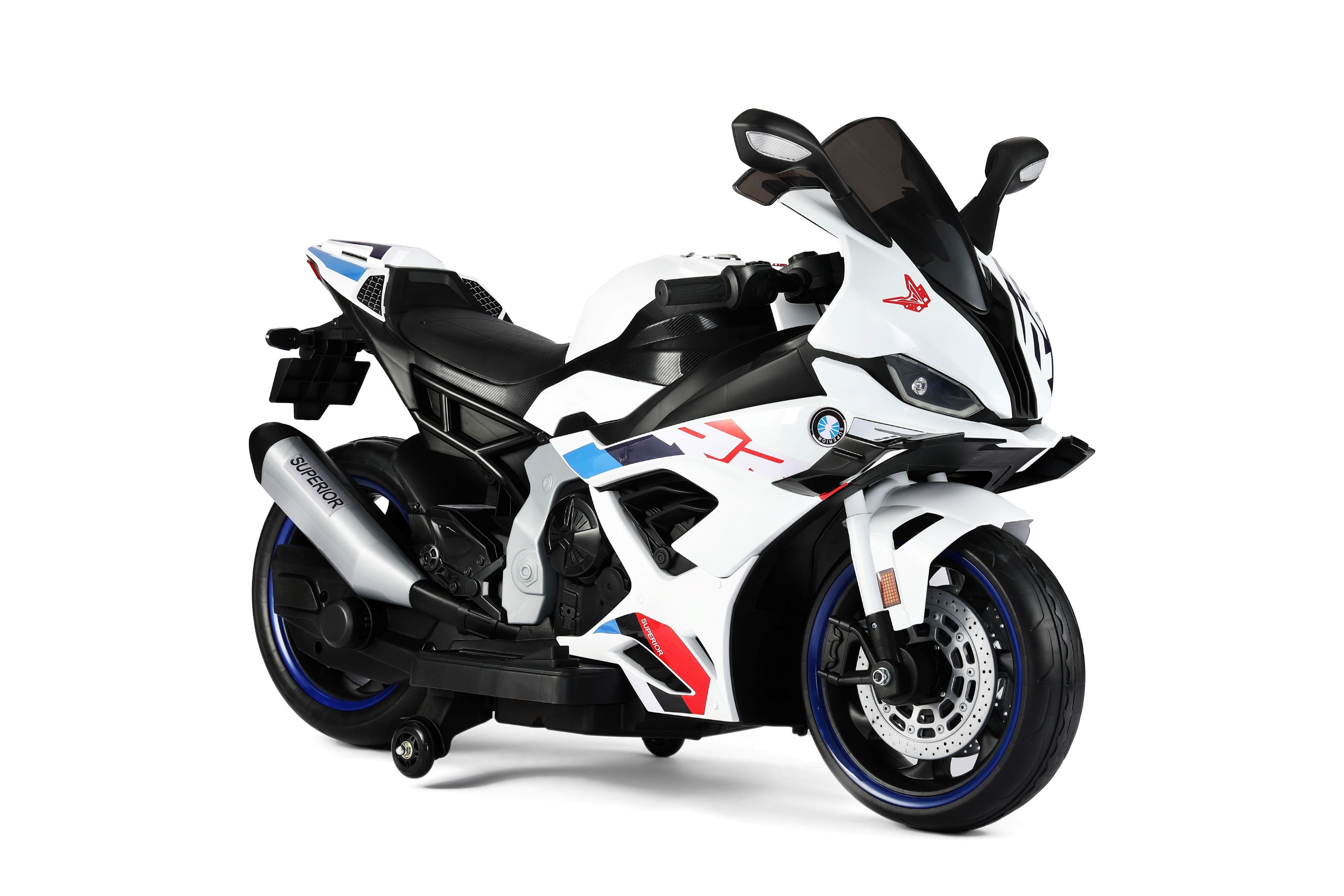 Moto Eléctrica Infantil Recargable Honey Whale BDQ-008 Blanco