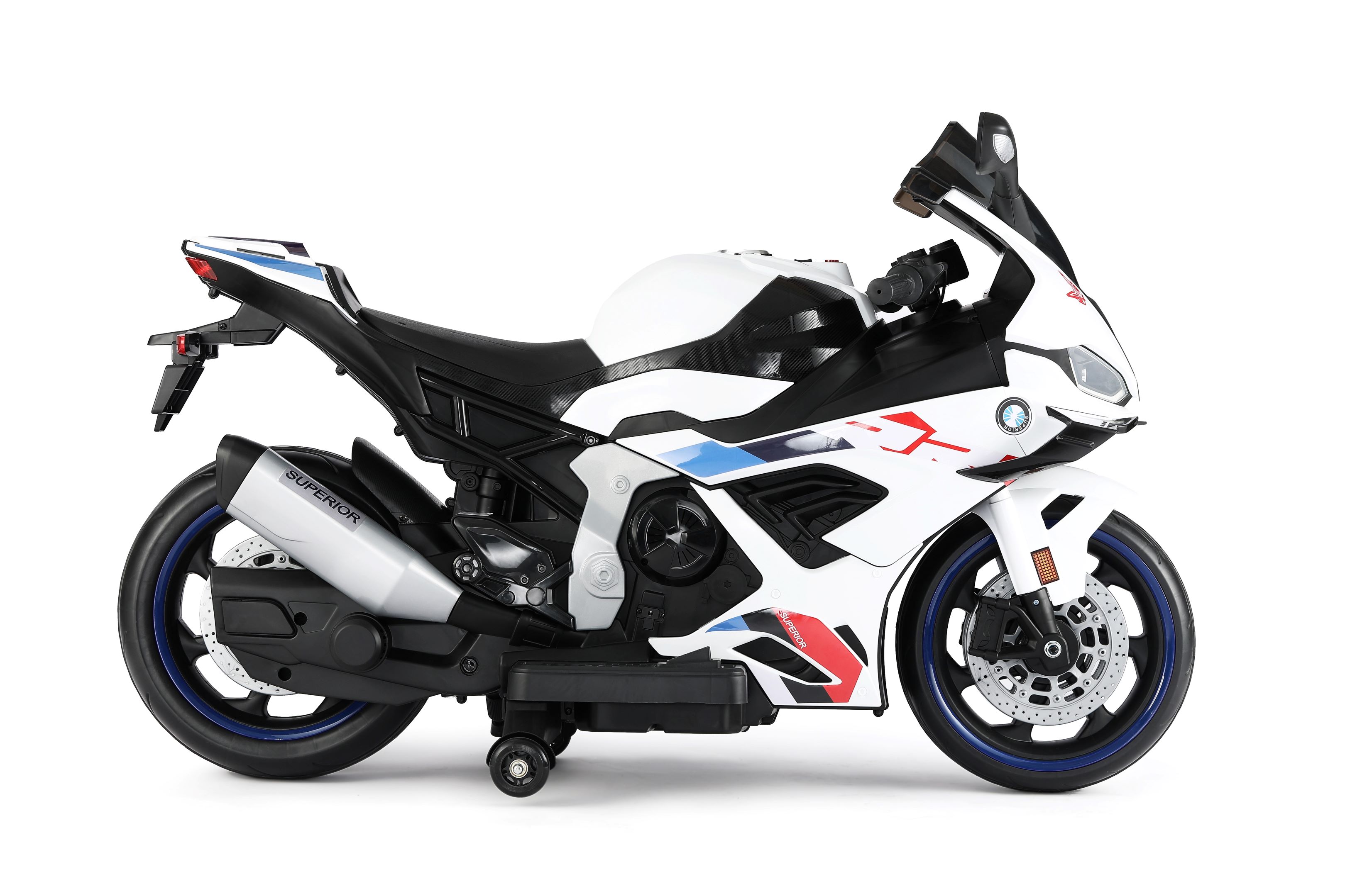 Moto Eléctrica Infantil Recargable Honey Whale BDQ-008 Blanco