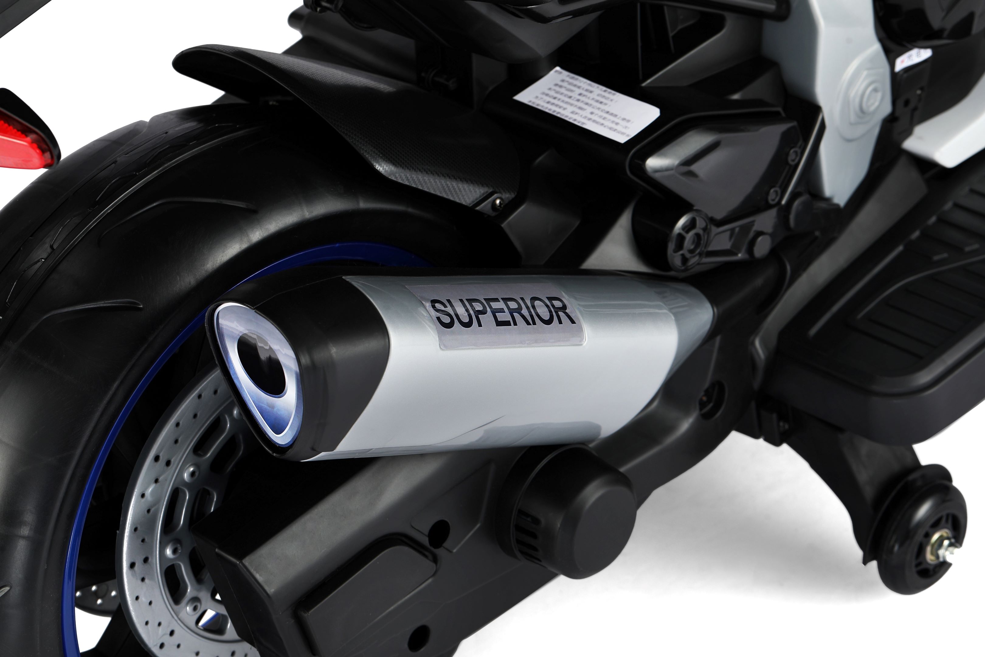 Moto Eléctrica Infantil Recargable Honey Whale BDQ-008 Blanco