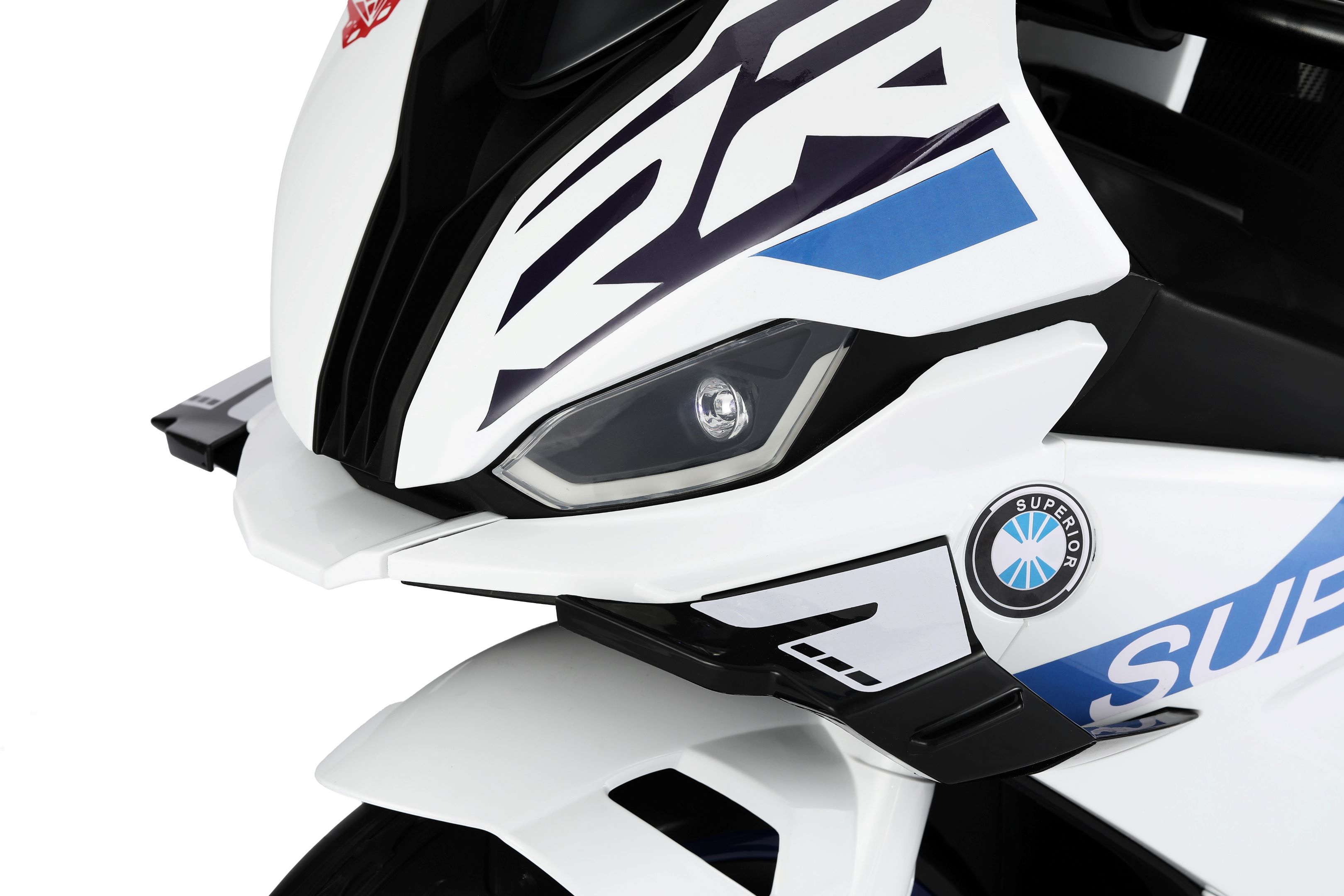 Moto Eléctrica Infantil Recargable Honey Whale BDQ-008 Blanco