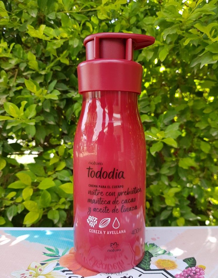 Crema para el Cuerpo Cereza y Avellana Tododia Natura 400ml