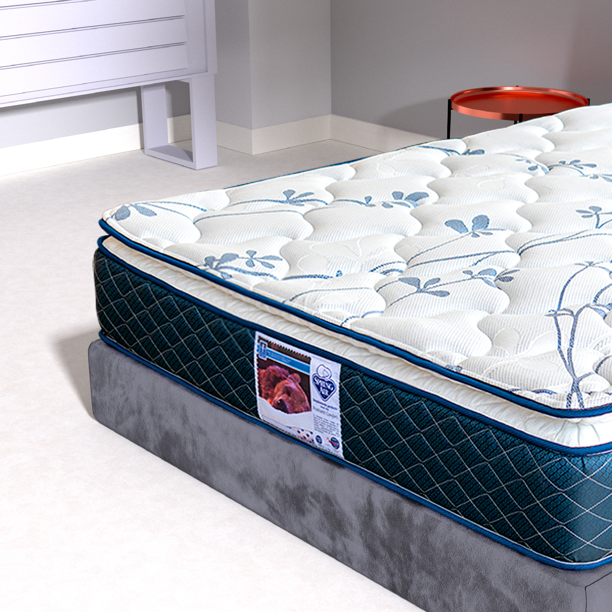 Colchón King Size Spring Air Carmín + Box