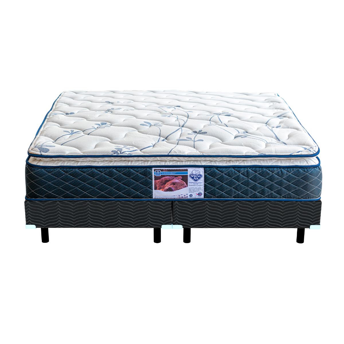 Colchón King Size Spring Air Carmín + Box