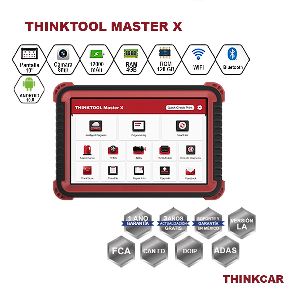 Thinktool Masterx Con Canfd+3años Actualización Gratis E Impresora