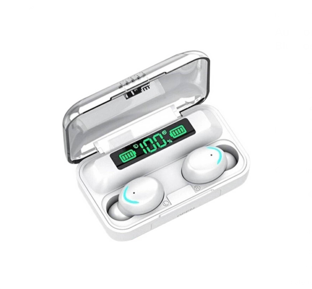 Audífonos in-ear gamer inalámbricos Bluetooth F9-5 blanco
