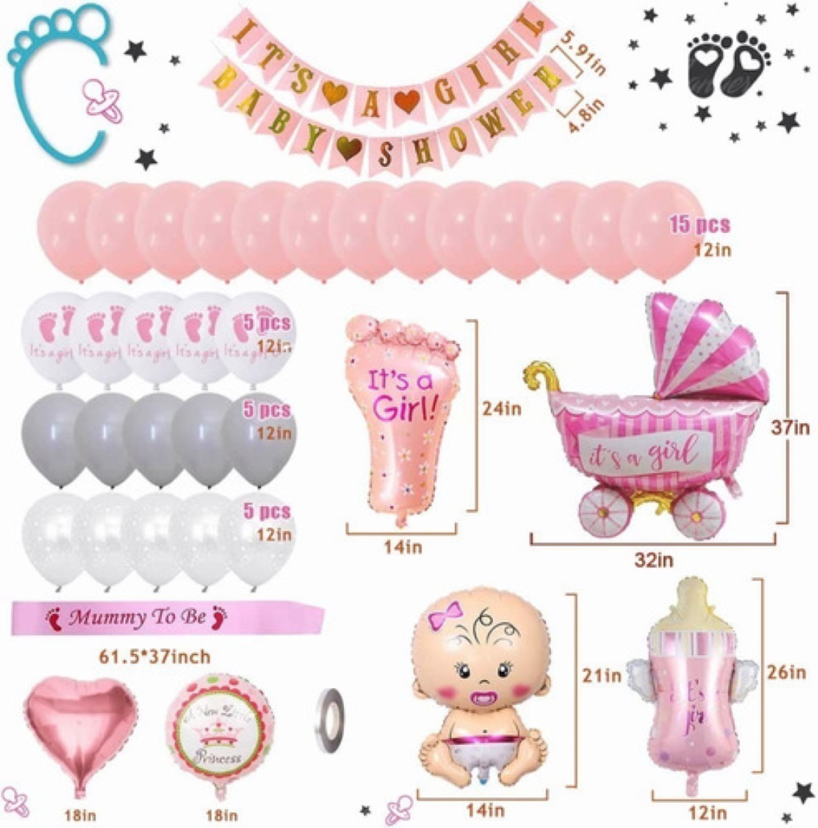 Bañera Tina De Baño Con Cojin Y Termometro De Bebés Plegable Rosa