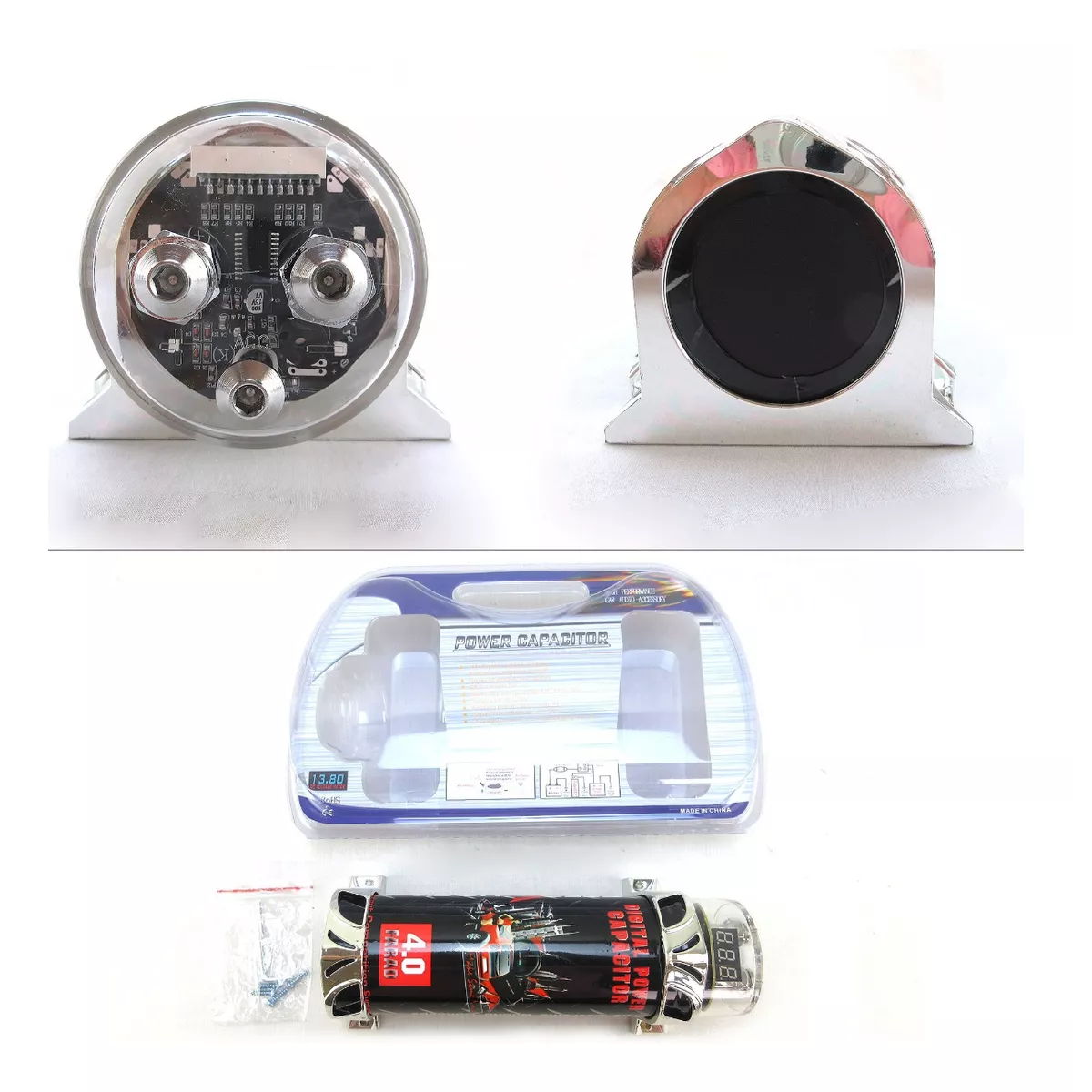 4.0 Faradios Digital Capacitor Para Sonido Audio Rock Carros