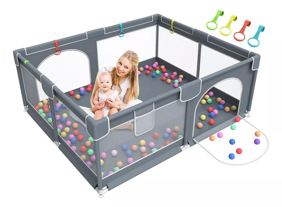 Corral para juegos de bebé amplio ideal para gateo y primeros pasos